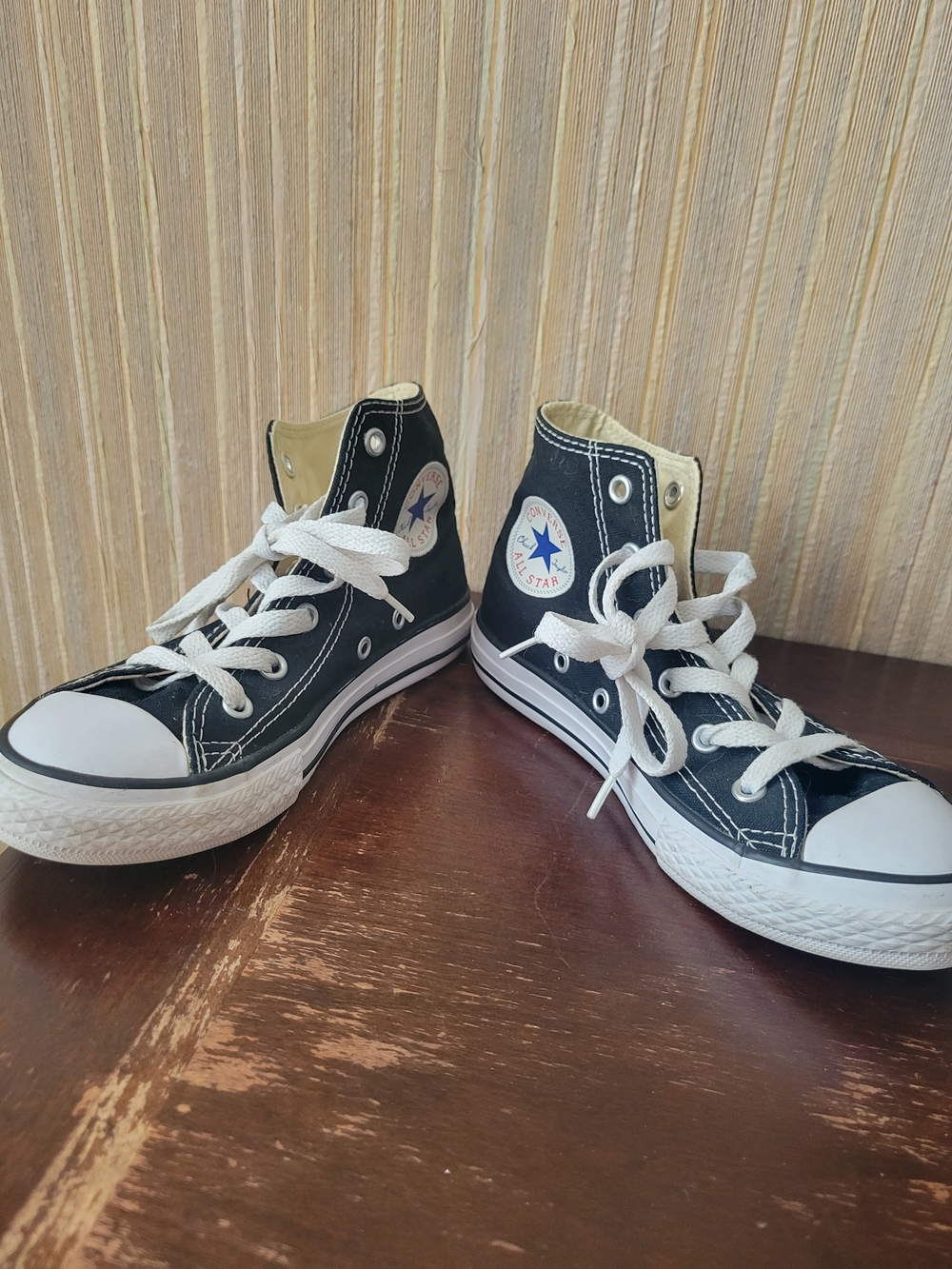 Converse All Star Kids' Black High-Top Sneakers Size 1